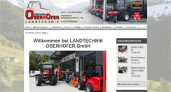 Desktop Screenshot of landtechnik-oberhofer.at