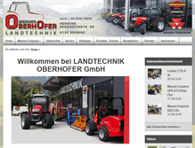 Tablet Screenshot of landtechnik-oberhofer.at